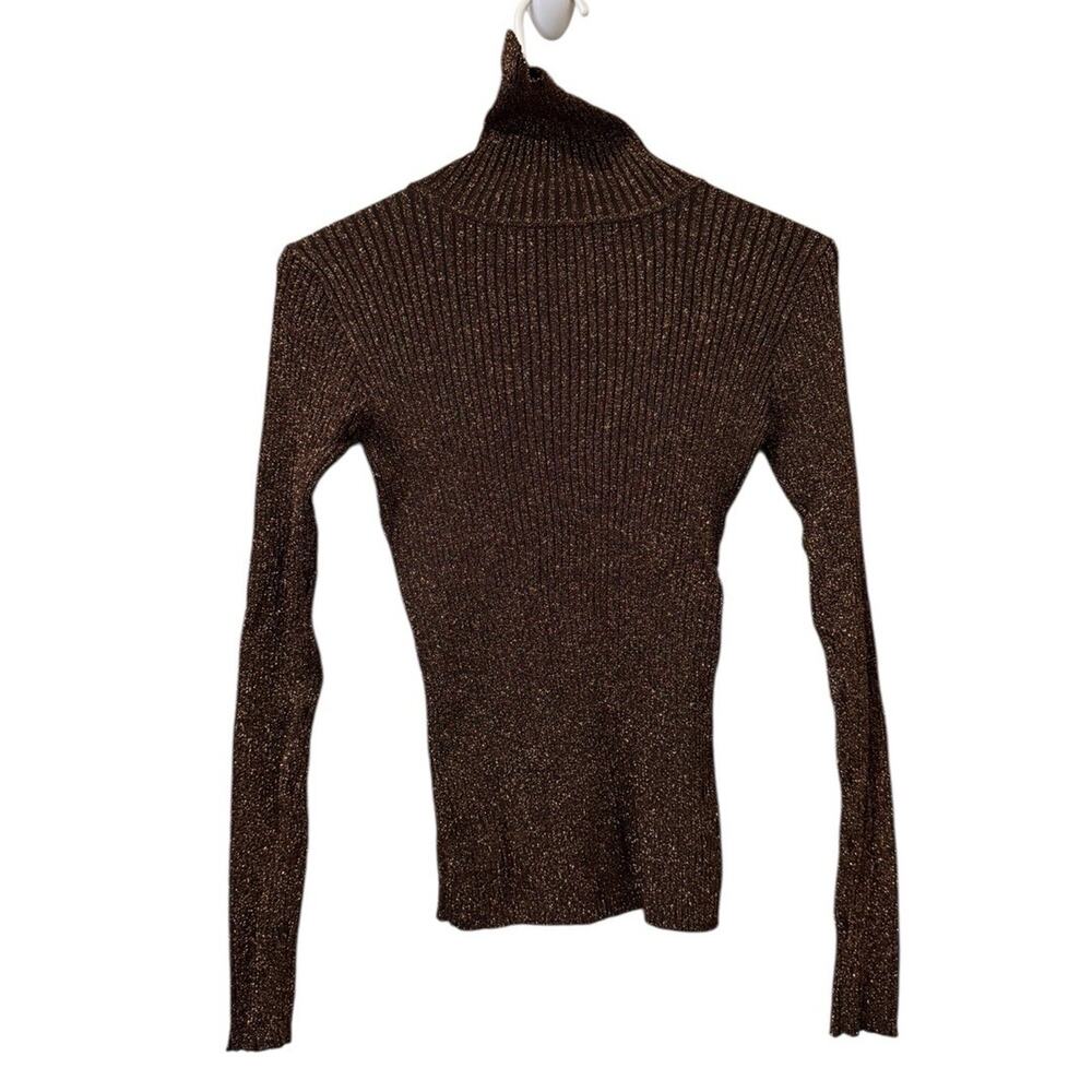 Joseph A.‎ Paris-London- New York Women Size Medium Turtleneck Sweater Gold City
